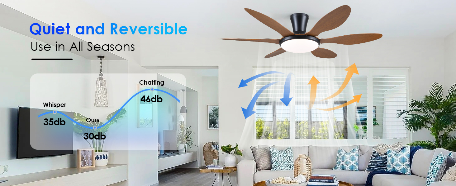 ceiling fans with lights and remote reverse