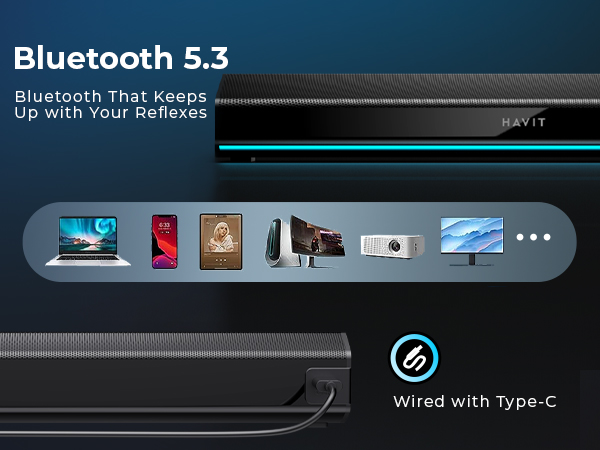 bluetooth 5.3 computer speakers