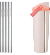 Dreamfocus Glass Straw Replacement for Owala FreeSip Sway 40 oz 4-Pack