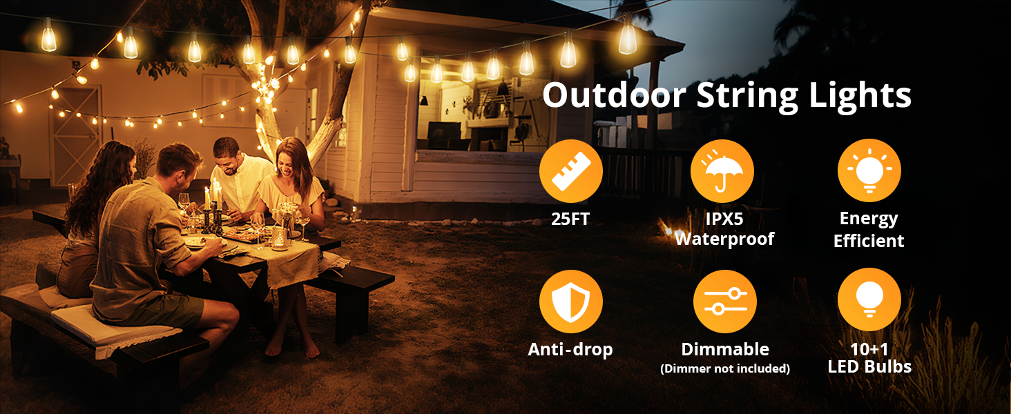 outdoor string lights