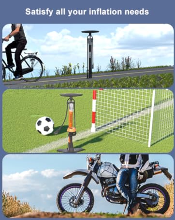 VIMILOLO Bike PumpBall Pump Inflator Bicycle Pumps