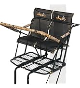 MUDDY The Rebel 2.5 Deer Hunting Ladderstand, 17 Foot 2 Person Climbing Tree Stand with Flex-Tek ...