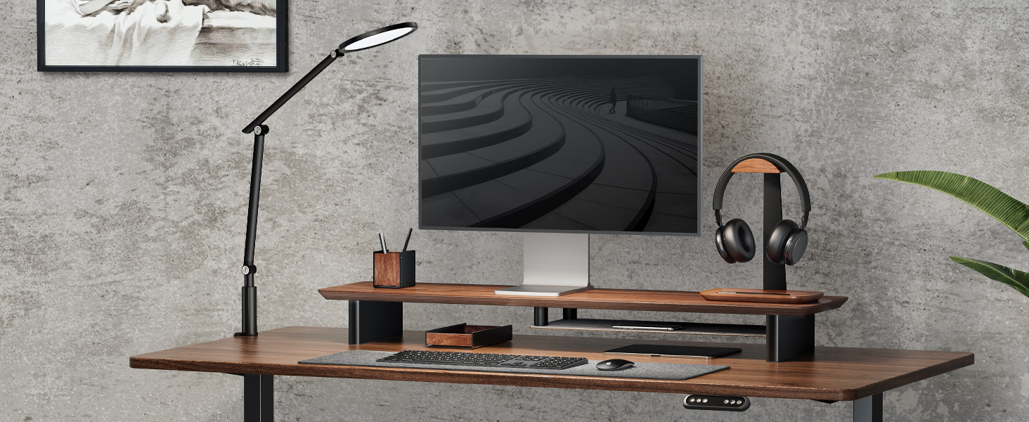 wood headphone stand holder headset for desk 