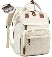 LOVEVOOK Laptop Backpack for Women, 15.6'' Waterproof Nurse Bag Teacher Work Backpack Purse for W...