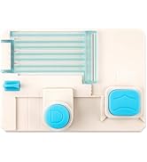 Mini Alphabet Punch Board, Paper Hole Punches for DIY Craft Cards Scrapbooking Party Decor, Creat...