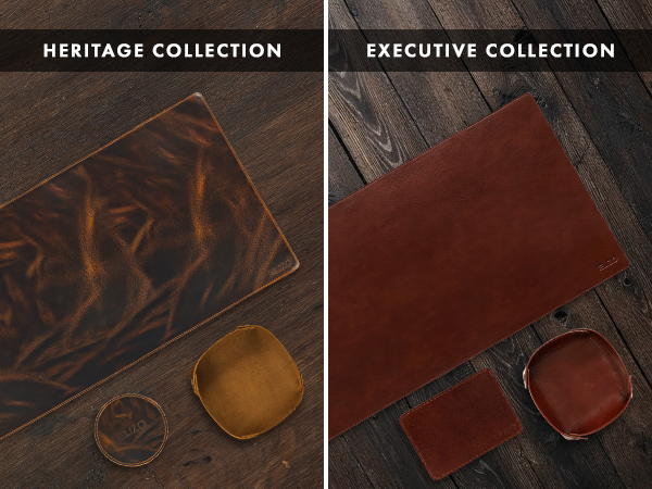 ELIZO Leather Desk Mat Blotter,Desk Pad for Computer Keyboard,Desk Top Cover Protector,Mouse Pad