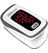 Fingertip Pulse Oximeter, Blood Oxygen Saturation Monitor (SpO2) with Pulse Rate Measurements and...