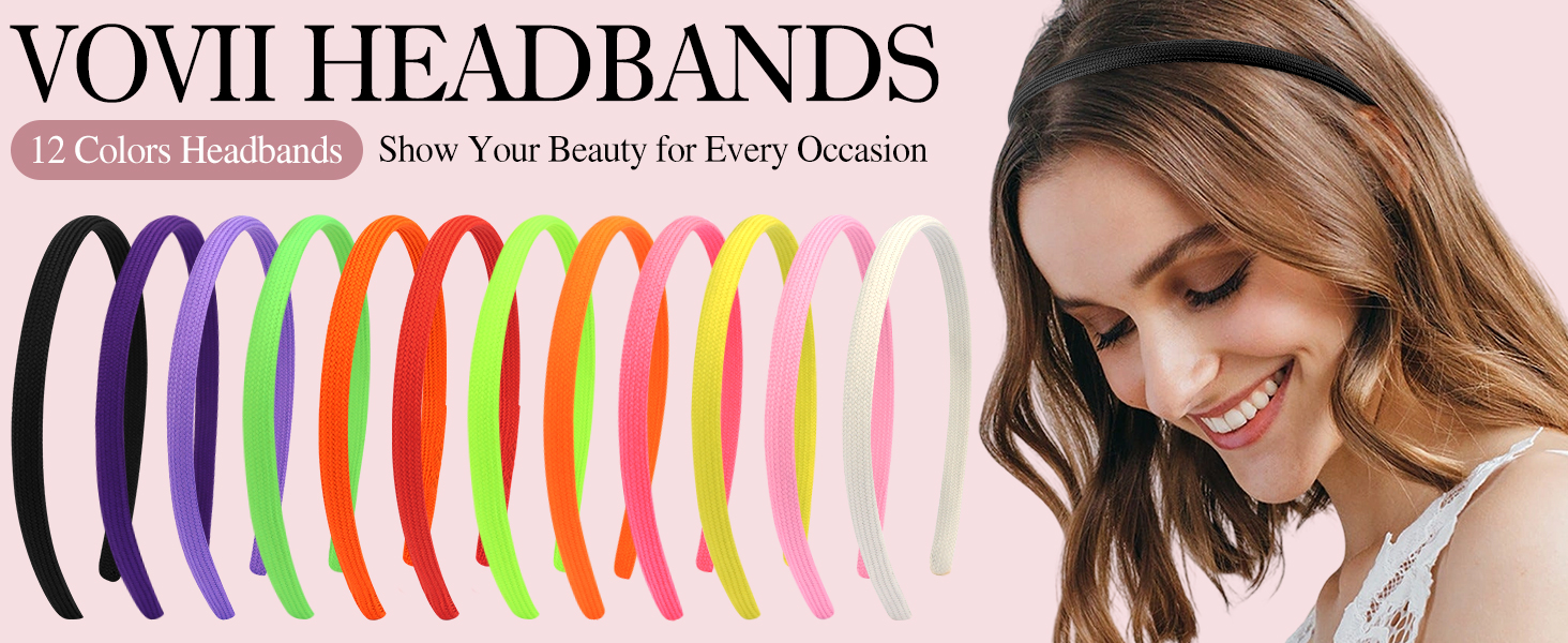 Thin Headbands For Women Girls