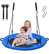 Trekassy 700lb 40" Saucer Tree Swing for Kids Adults Outdoor Textilene with 2pcs Tree Hanging Str...
