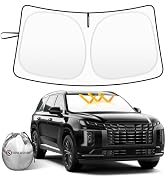 Car Windshield Sun Shade Compatible with 2020 2021 2022 2023 2024 2025 Hyundai Palisade Accessori...