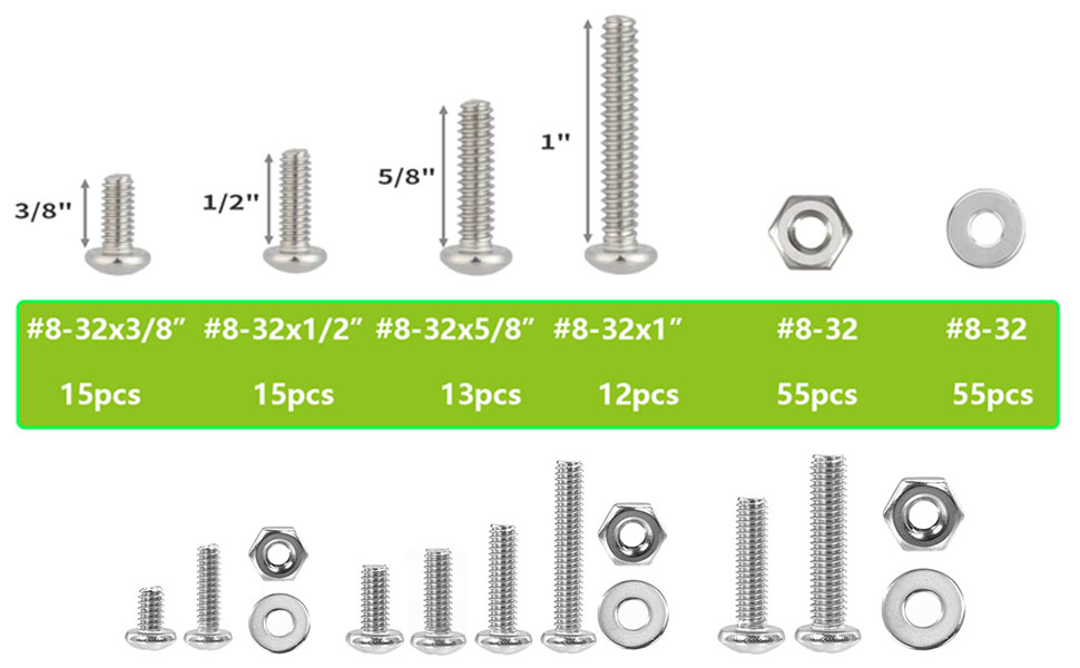 assorted nuts and bolts