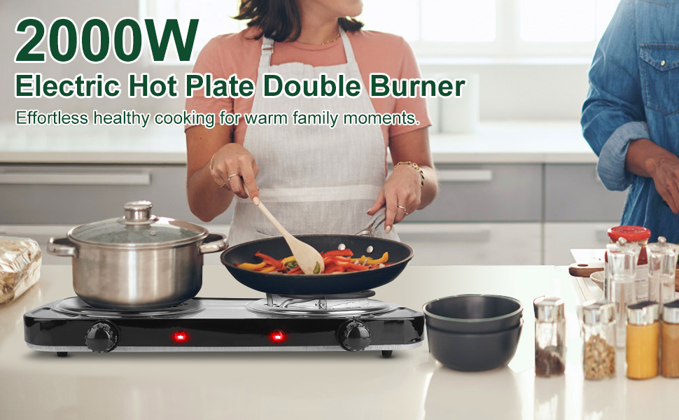 Double Burner Cooktop