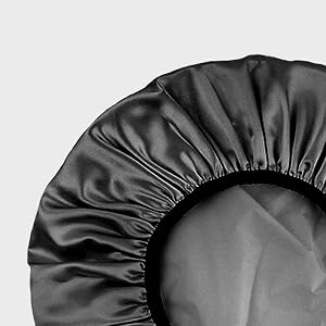 black shower cap