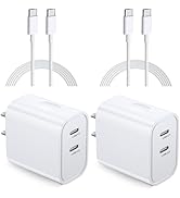 USB C Charger Block, Costyle 2 Pack 20W Dual Ports USB C Wall Charger Plug Double C Type Fast Cha...