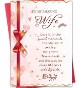 Hongshan Romantic Valentines Day Gift for Wife,Special Valentine's Day Cards for Her