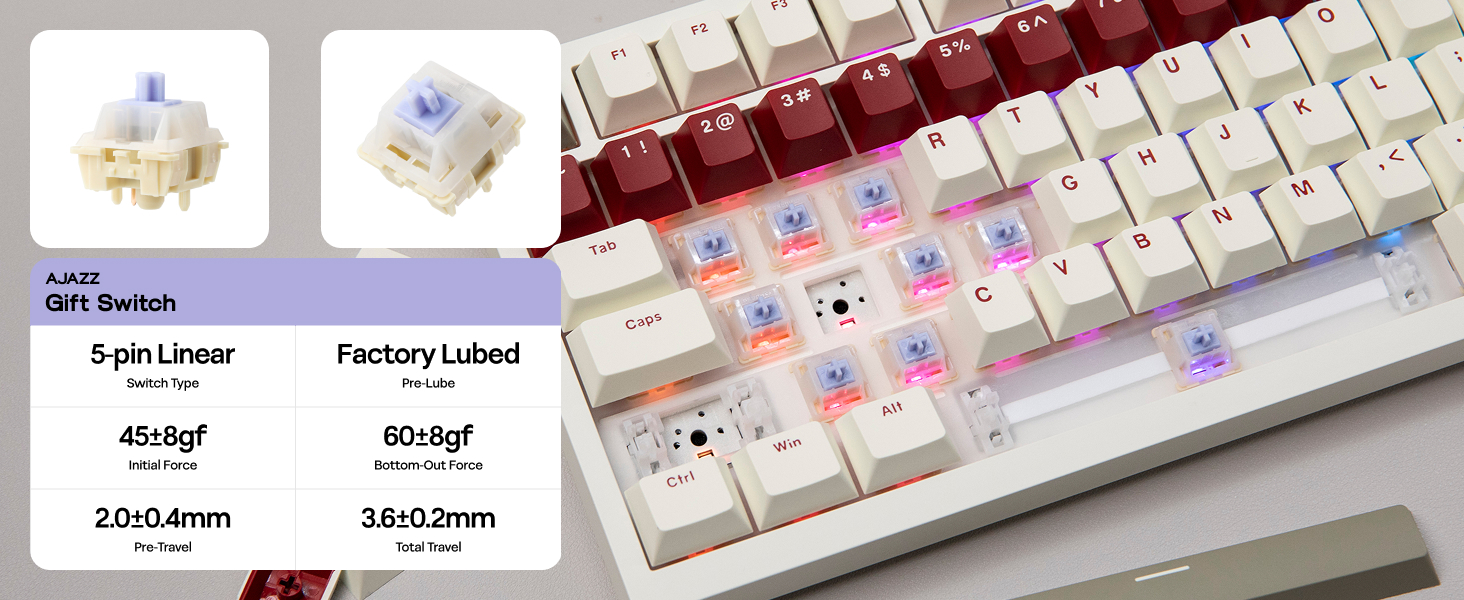 AK820 PRO Wireless Mechanical Gaming Keyboard with Screen