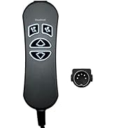 Mulin 4 Button 5 Pin Lift Chair Remote with USB and Backlight Fit for catnapper, okin, limoss, ka...