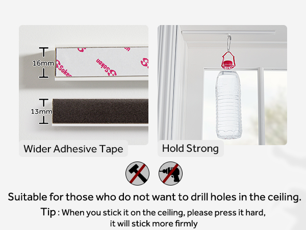 adhesive track for curtains