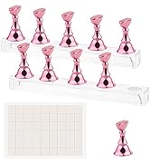 Nail Stand Acrylic Nail Art Display Stand Magnetic Nail Tips Practice Holder 54 Pcs Reusable Adhe...