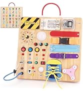 Hoarosall 23 in 1 Busy Board Montessori Toys for Toddler and 1-3 Year Old Boys and Girls