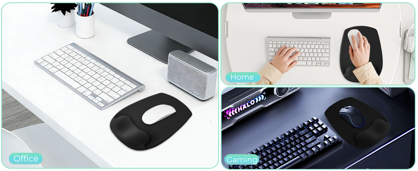 Mouse Pad with Wrist Rest Support