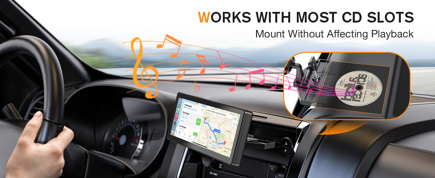 CD Slot CarPlay Mount