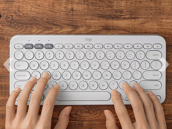 k380 wireless compact keyboard off-white