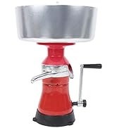 Oumefar Cream Separator, Aluminum Alloy Manual Cream Separator Fresh Milk Dairy Centrifugal Separ...