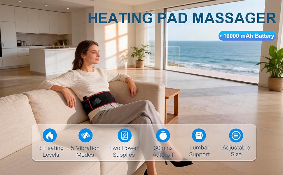 NTELLIGENT HOT COMPRESSMASSAGE WAIST BELT