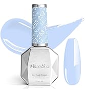 MelodySusie 15ML Gel Nail Polish,Blue Macaron Color Nails Soak Off UV LED Light Blue Gel Polish G...