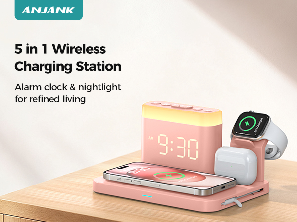 ANJANK 5 in 1 Wireless Charging Station