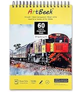 ArtBeek Art Marker Paper Pad, 9"x12" Portable Sketchbook, 60 Sheets Markers Drawing Papers, 120lb...