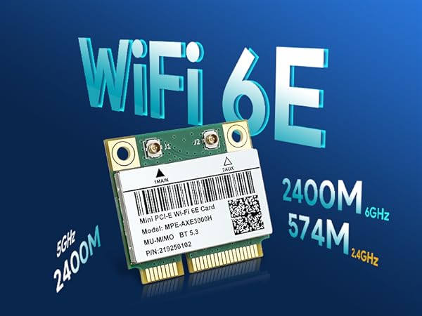 WiFi 6E AX210HMW Mini-PCIE Interface WiFi Adapter Network Card