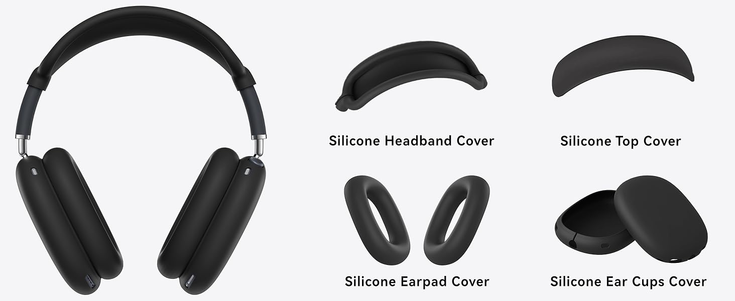 Silicone Case Cover for AirPods Max Headphones