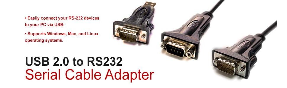 USB 2.0 to RS232 Serial DB9 Adapter Win 10 FTDI