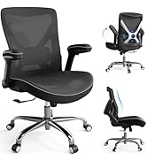 Ergalithic Home Office Ergonomic Chair-Computer PU Leather X-Shaped Desk Chair-Gaming Chair with ...