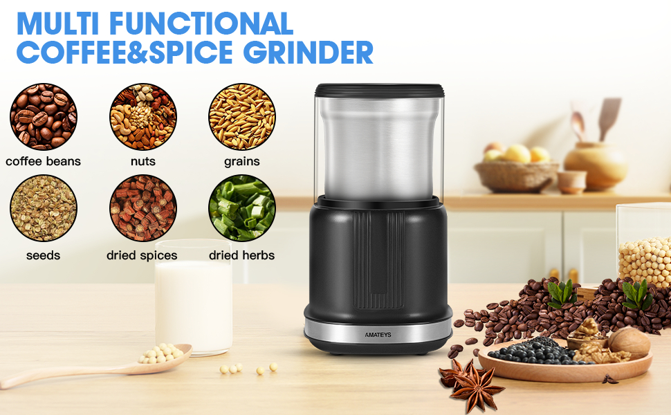 multi functinal coffee spice grinder