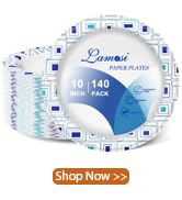 10 Inch Disposable Paper Plates