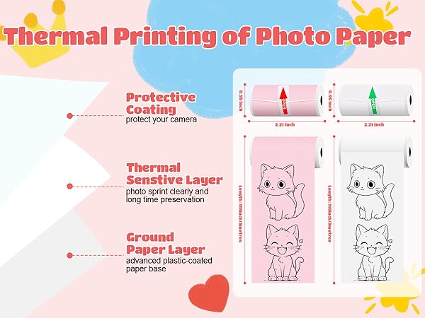 mini printer sticker paper mini thermal printer sticker paper thermal sticker paper