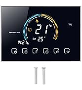 Smart Thermostat, Smart Thermostat Phone App Voice Control Boiler Heating, Thermostat LCD Touch S...