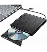 Haiway External DVD Drive, USB 3.0 Type-C CD Burner Portable CD DVD +/-RW Optical Drive Slim CD D...