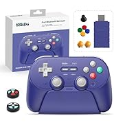 8Bitdo Pro 3 Bluetooth Controller with TMR Joysticks, Swappable ABXY Buttons, Pro Back Buttons, C...