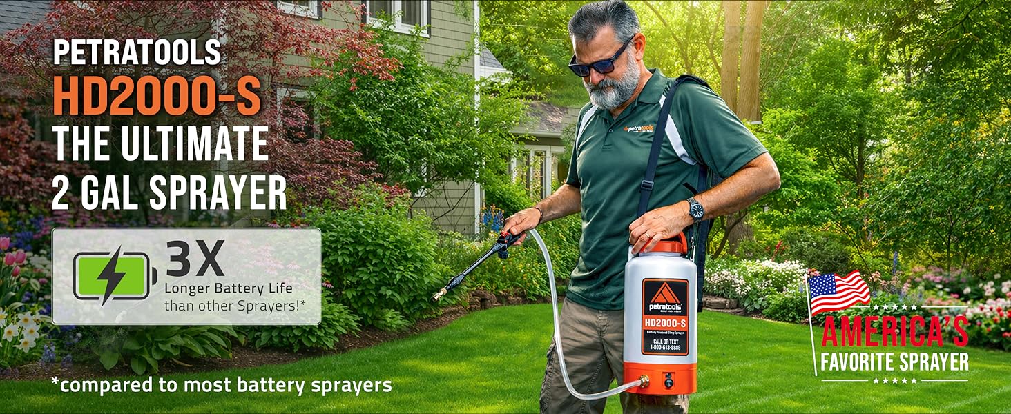 sprayer battery powered garden lawn rechargeable chemical weed yard herbicide fertilizer cordless 