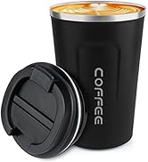 12 oz Stainless Steel Vacuum Insulated Tumbler - Coffee Travel Mug Spill Proof with Lid - Thermos...