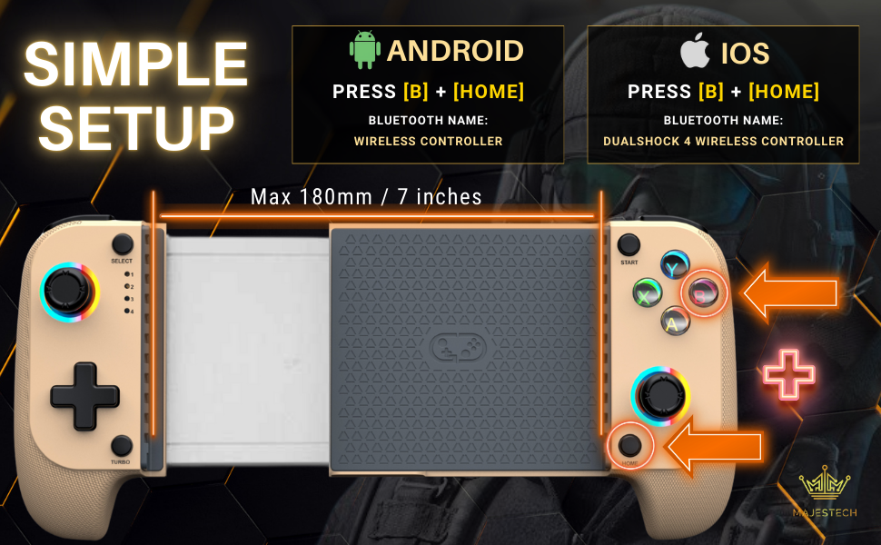 Simple Setup For Android and Iphone 