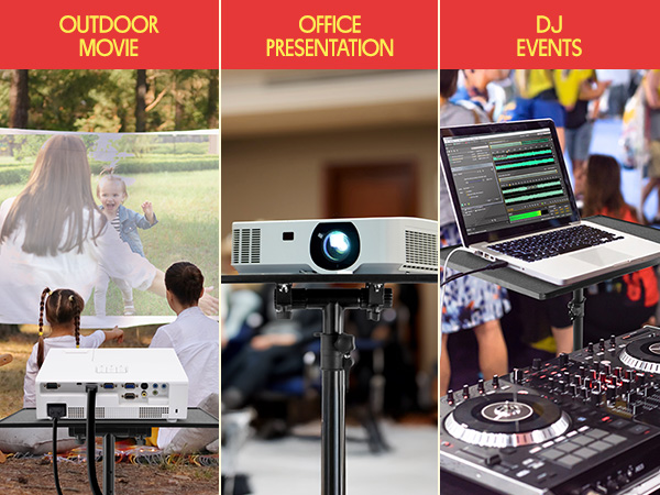 stand projector screen bag portable music computer desk mic adjustable book