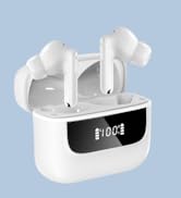 Hmusic H26 TWS Wireless Earbuds, 4-Mic ENC in-Ear Bluetooth 5.4 Headphones, 13mm Drivers, 40H Pla...