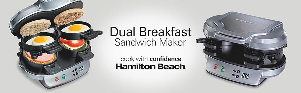 dual breakfast sandwich maker