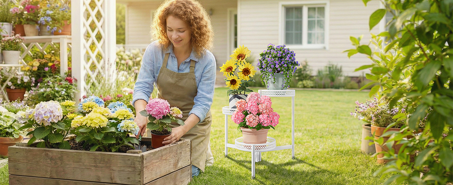 Metal Plant Stand Indoor Outdoor