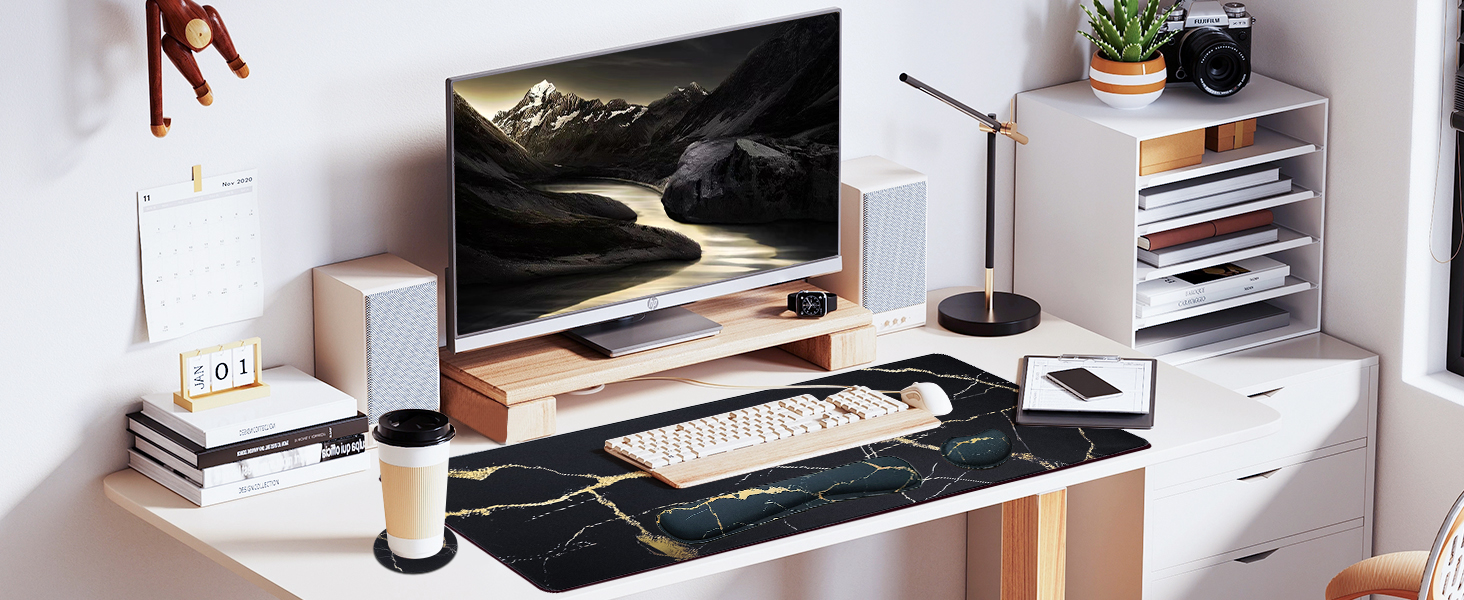 keyboard and mouse pad